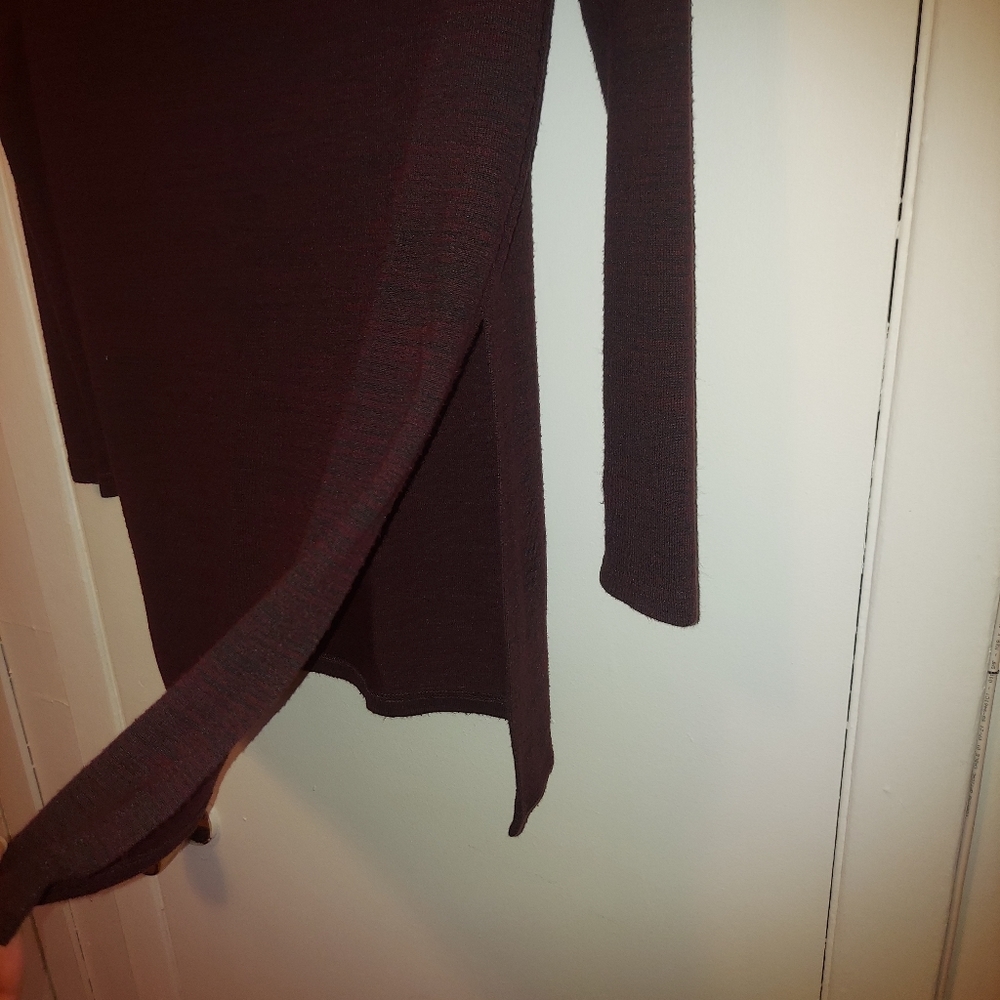 NWOT RD Style Cowl Neck Long Sleeve Oversized Sweater Burgundy sz Small - Picture 10 of 12